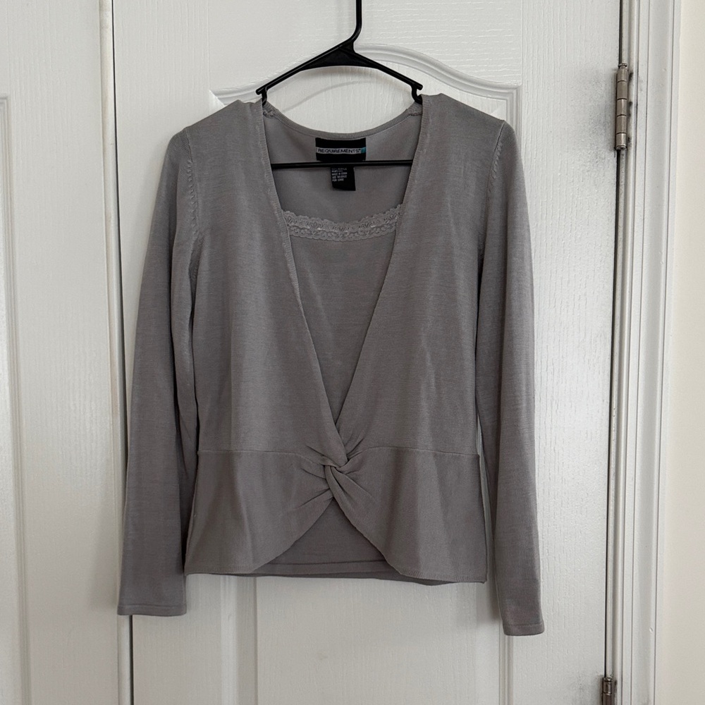 Requirements Gray Women's Sweater